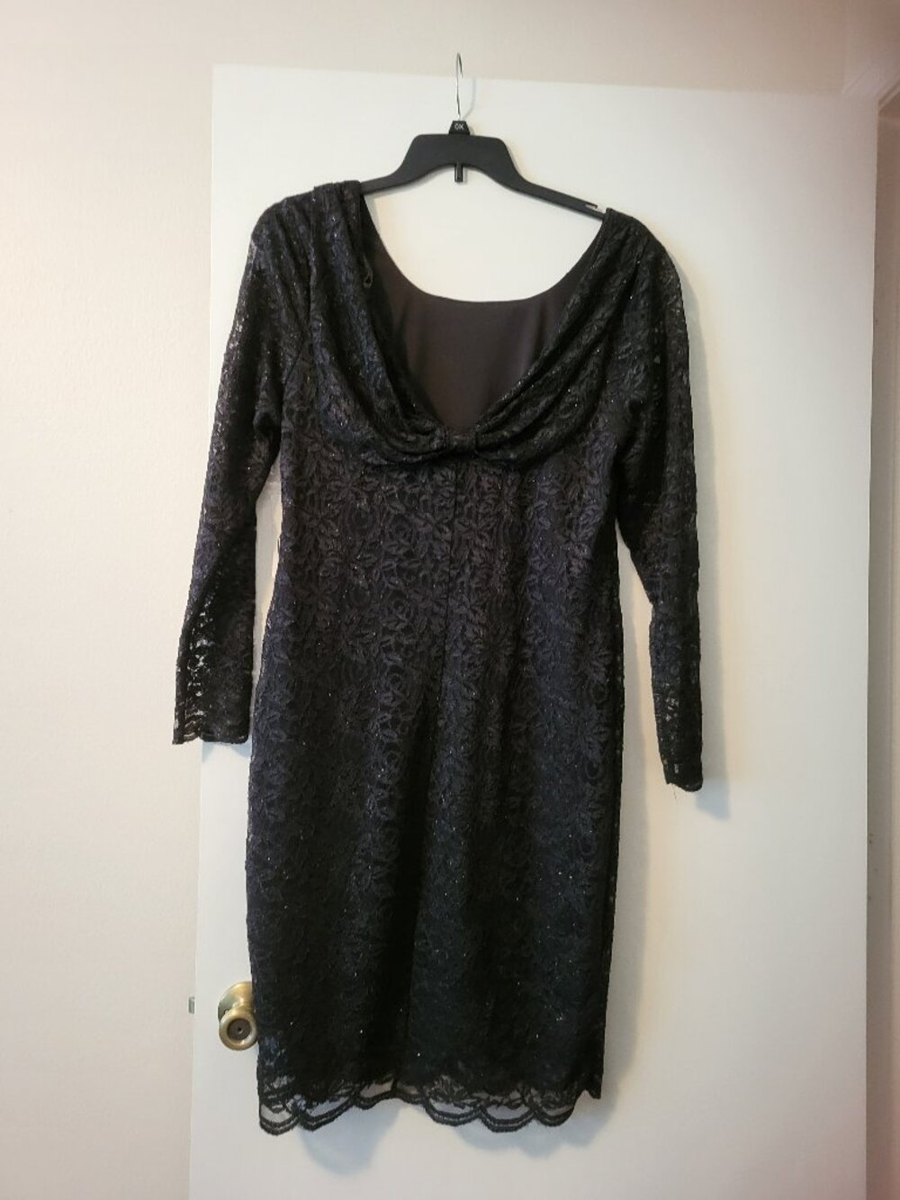 NWT Jessica Howard Black Lace Cocktail Dress 2X | Elegant Evening